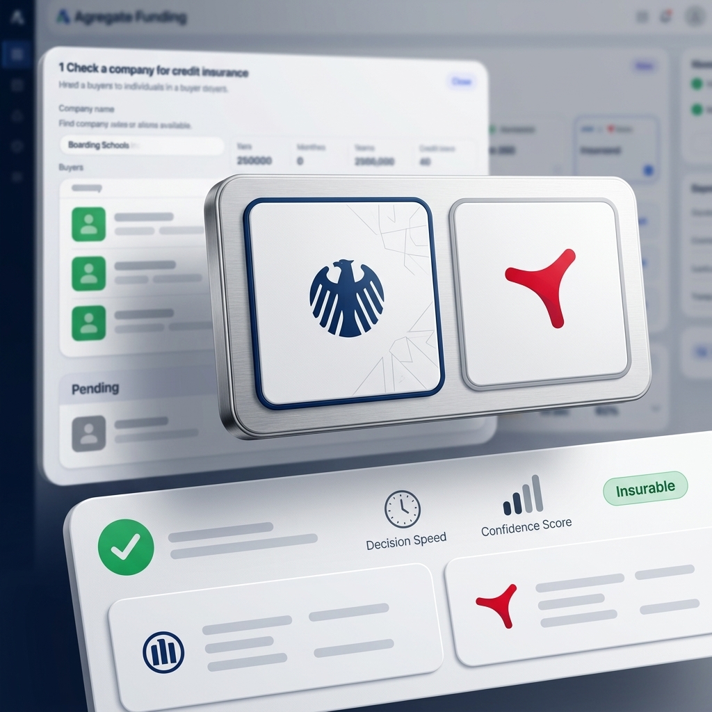 Trade credit insurability check interface